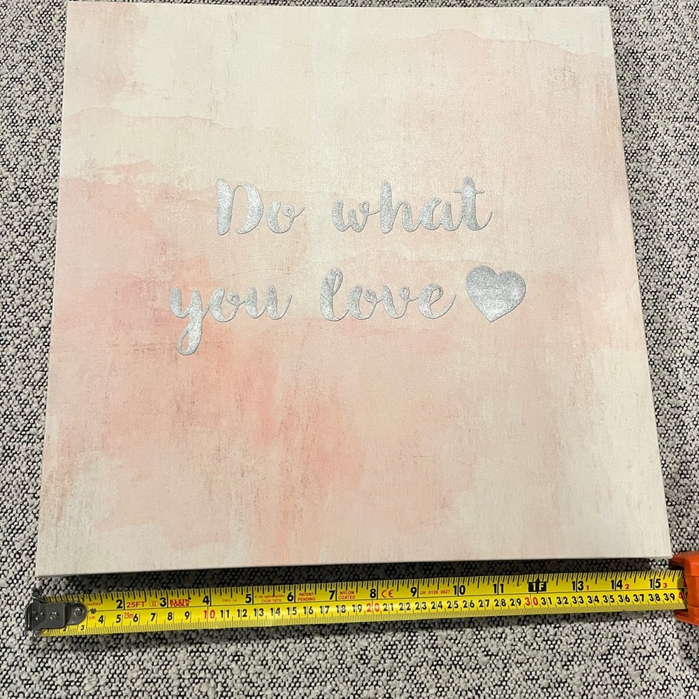 Inspirational Pink and Silver Wall Art